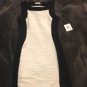 Black and white Calvin Klein dress